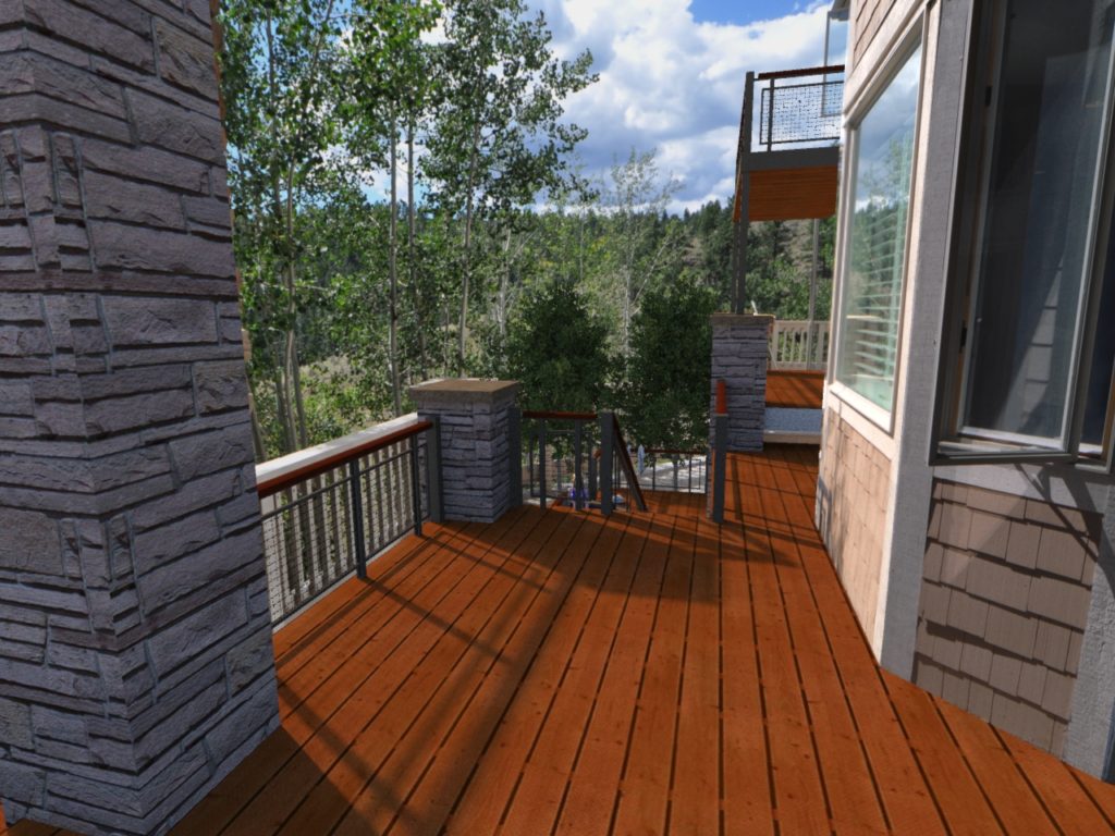 Rendering of the deck circulation area